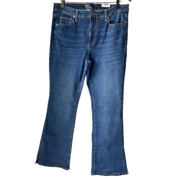 WOMEN'S TIME TRU  Bootcut BOOTCUT rodeo country jean denim wide leg cropped 14. - Picture 1 of 8